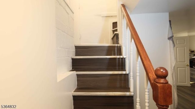 1371 Clinton Ave, Irvington Twp, NJ 07111 - staircase featuring wood finished floors