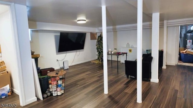 1371 Clinton Ave, Irvington Twp, NJ 07111 - finished below grade area with wood finished floors and gas water heater
