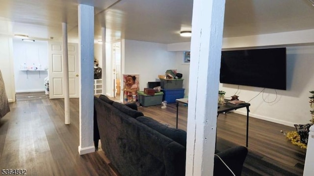 1371 Clinton Ave, Irvington Twp, NJ 07111 - living area with wood finished floors