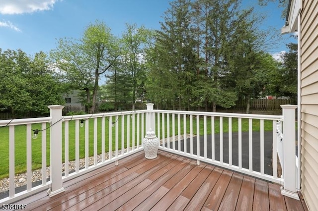 1 Seymour St, Caldwell Boro Twp, NJ 07006 - wooden deck featuring view of scattered trees