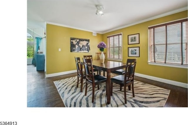 286 Meadow Rd Unit Rt17, Serv Rutherford Boro, NJ 07070 - dining space with wood finished floors and ornamental molding