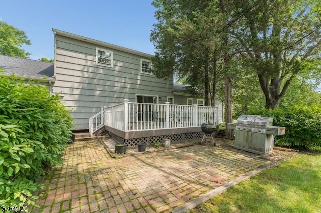263 Bellemead Griggstown Rd, Montgomery Twp, NJ 08502 - back of house featuring a patio area and a wooden deck