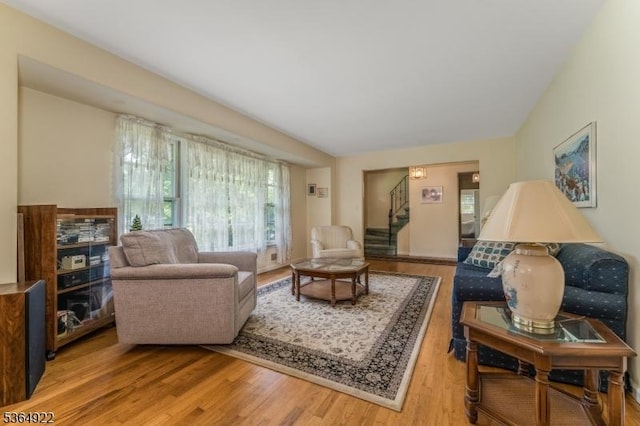 263 Bellemead Griggstown Rd, Montgomery Twp, NJ 08502 - living room with stairs and wood finished floors