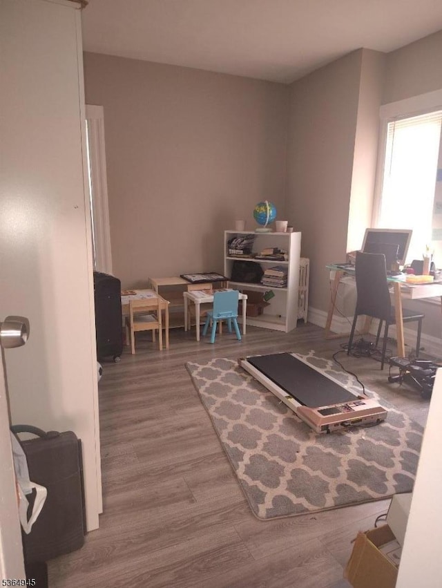 341 N Grove St, East Orange City, NJ 07017 - home office with wood finished floors