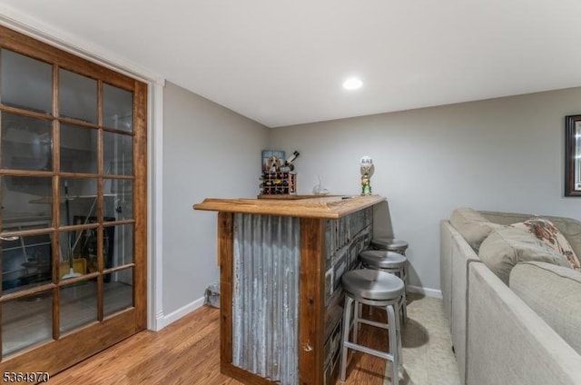 25 Old Turnpike Rd, Washington Twp, NJ 07865 - indoor dry bar with wood finished floors and recessed lighting