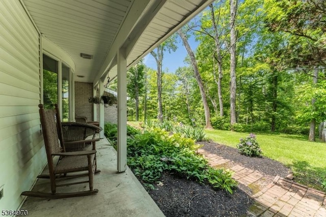 25 Old Turnpike Rd, Washington Twp, NJ 07865 - porch featuring a yard