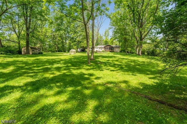 25 Old Turnpike Rd, Washington Twp, NJ 07865 - view of grassy yard with a shed