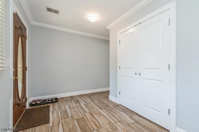 14 Lenox Ave, Green Brook Twp, NJ 08812 - unfurnished bedroom with ornamental molding, wood finish floors, and a closet