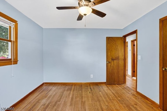 1033 Huff Ave, Manville Boro, NJ 08835 - unfurnished room with light wood finished floors and a ceiling fan