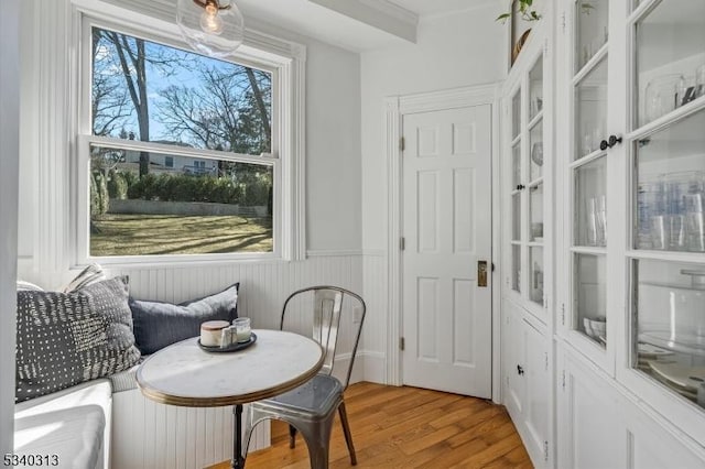 62 Mountain Ave, Summit City, NJ 07901 - dining room featuring plenty of natural light, light wood finished floors, and wainscoting