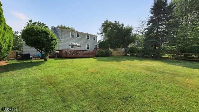 120 Meadowbrook Dr, North Plainfield Boro, NJ 07062 - view of yard featuring a deck