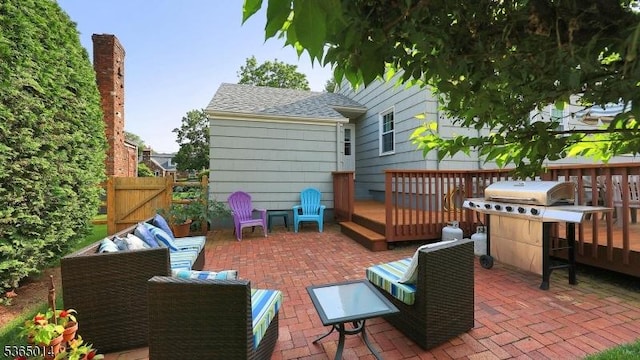 120 Meadowbrook Dr, North Plainfield Boro, NJ 07062 - deck featuring a patio and outdoor lounge area