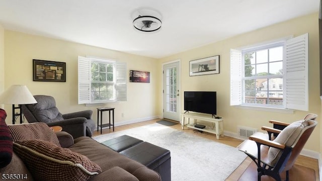 120 Meadowbrook Dr, North Plainfield Boro, NJ 07062 - living room with baseboards and wood finished floors