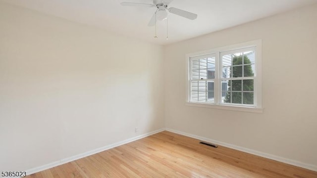 122 Madison St, South Bound Brook Boro, NJ 08880 - unfurnished room featuring light wood-style floors and ceiling fan