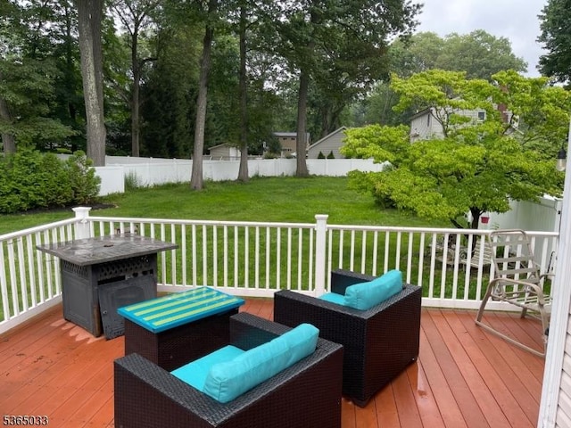 355 Manchester Ave, North Haledon Boro, NJ 07508 - wooden terrace featuring view of scattered trees