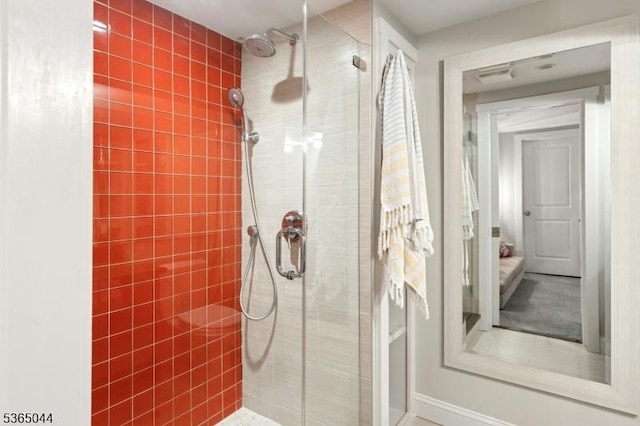 849 Bradford Ave, Westfield Town, NJ 07090 - full bath with a tile shower and ensuite bathroom