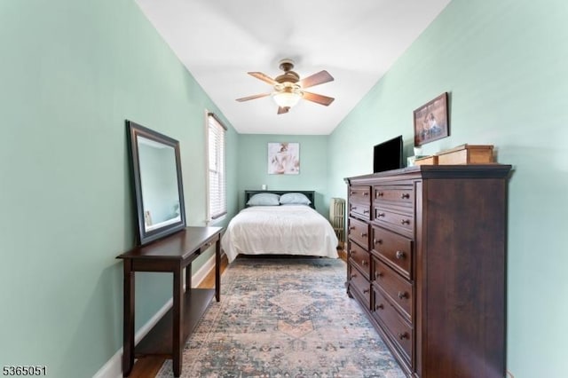 268 Warburton Ave, Hawthorne Boro, NJ 07506 - bedroom with a ceiling fan and baseboards