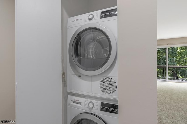 44 Sam Bonnell Dr, Union Twp, NJ 08809 - washroom featuring stacked washer / drying machine