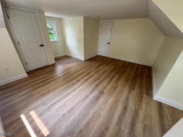 882 Lafayette Ave, Hawthorne Boro, NJ 07506 - additional living space featuring wood finished floors and lofted ceiling