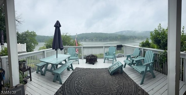 142 Lakeside Dr, Liberty Twp, NJ 07823 - deck featuring outdoor dining space