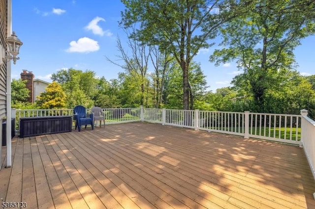 26 Robert St, Mount Olive Twp, NJ 07836 - view of wooden terrace