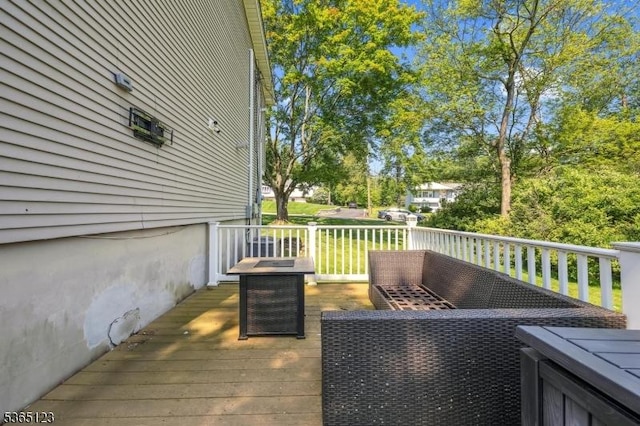 26 Robert St, Mount Olive Twp, NJ 07836 - deck featuring an outdoor hangout area