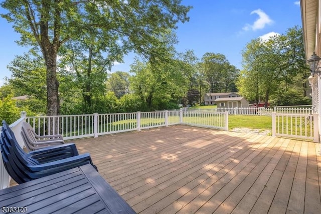 26 Robert St, Mount Olive Twp, NJ 07836 - deck with view of wooded area