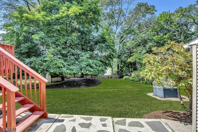 76 Hillside Rd, Sparta Twp, NJ 07871 - fenced backyard with stairs