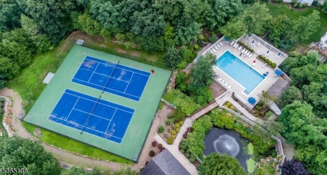 63 Rockcreek Ter, Riverdale Boro, NJ 07457 - aerial view of property's location with a pool area