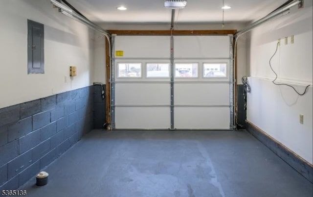 63 Rockcreek Ter, Riverdale Boro, NJ 07457 - garage featuring electric panel and a garage door opener