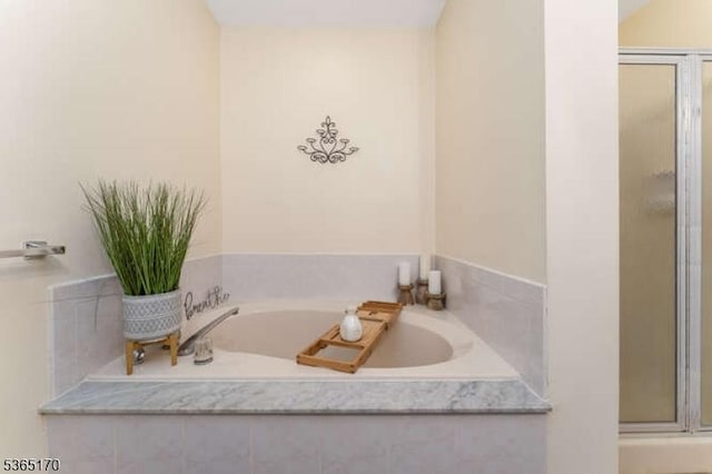 149 Wingate Dr, Independence Twp, NJ 07840 - full bath with a shower stall and a garden tub