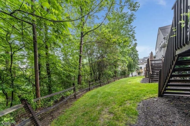 149 Wingate Dr, Independence Twp, NJ 07840 - view of yard featuring stairway