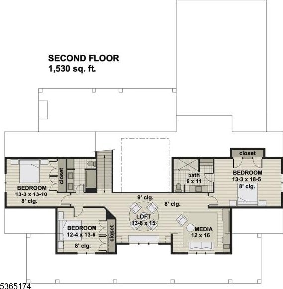 2 County Line Rd, Mendham Boro, NJ 07945 - view of property floor plan