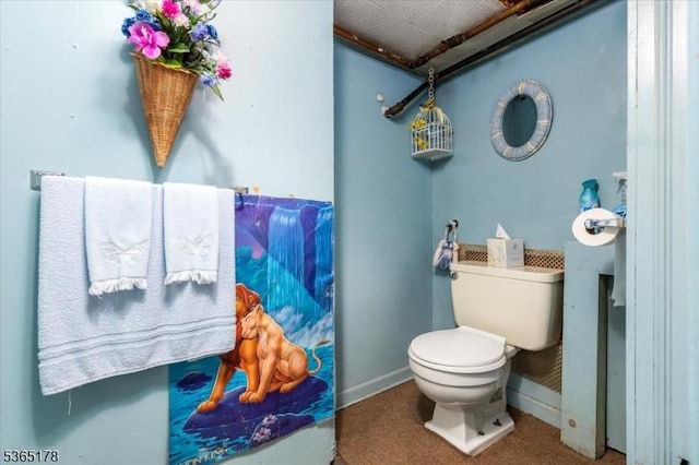 267 William St, Belleville Twp, NJ 07109 - half bathroom featuring toilet and baseboards