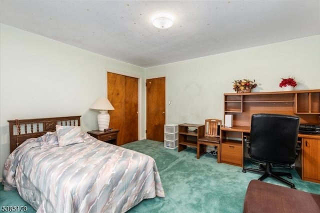 267 William St, Belleville Twp, NJ 07109 - bedroom with carpet, a desk, and a closet
