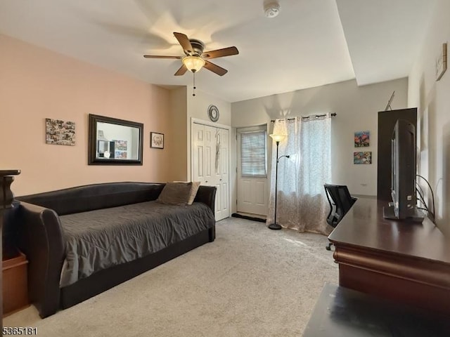 26 Knollwood Rd, Hanover Twp, NJ 07981 - bedroom featuring light carpet and ceiling fan