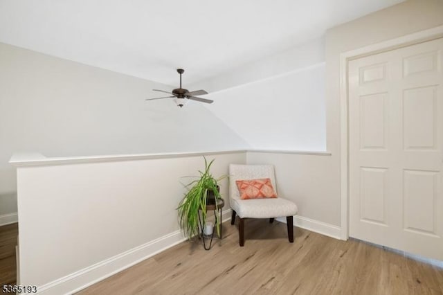 9 Mahogany Way, Randolph Twp, NJ 07869 - living area featuring wood finished floors and ceiling fan