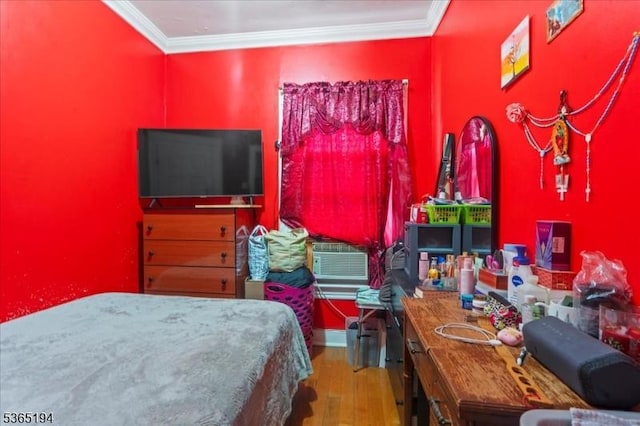 93 Garside St, Newark City, NJ 07104 - bedroom with wood finished floors and ornamental molding