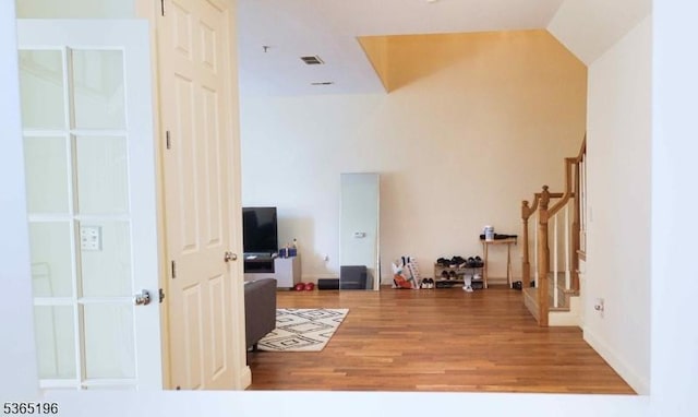 228 Windmill Ct, Lopatcong Twp, NJ 08865 - living area featuring wood finished floors