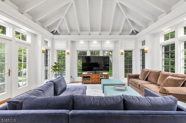95 Green Ave, Madison Boro, NJ 07940 - sunroom featuring french doors