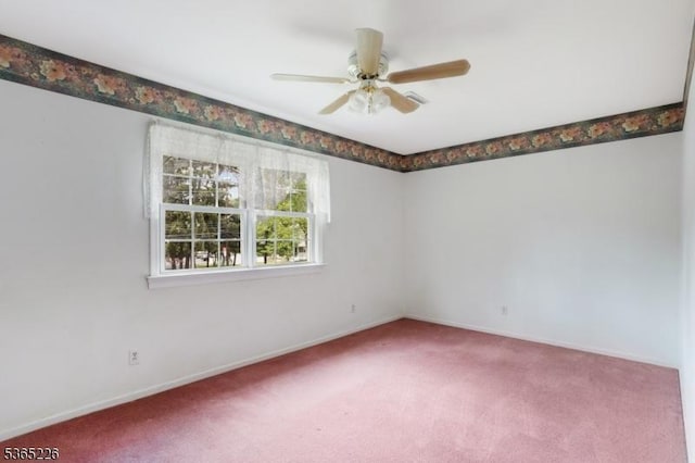 2538 Mountain Ave, Scotch Plains Twp, NJ 07076 - carpeted empty room with a ceiling fan and baseboards