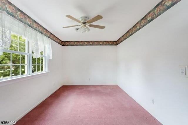 2538 Mountain Ave, Scotch Plains Twp, NJ 07076 - empty room with carpet flooring and a ceiling fan