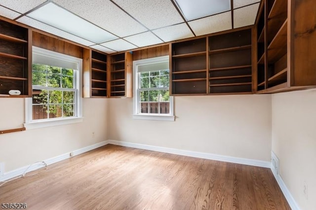 2538 Mountain Ave, Scotch Plains Twp, NJ 07076 - empty room featuring wood finished floors and a drop ceiling