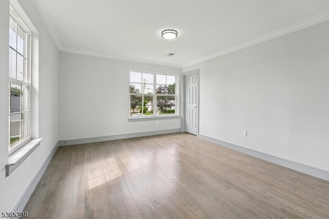 126 Cooney Ave, Hamilton Twp, NJ 08619 - empty room featuring light wood-type flooring and crown molding