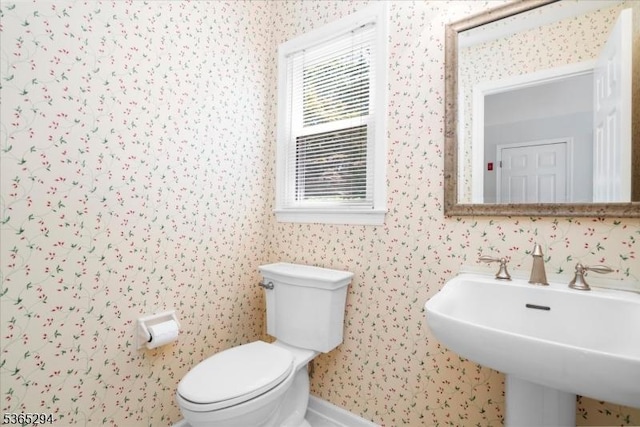 10 Duke Ct, Franklin Twp, NJ 08867 - bathroom featuring a sink and wallpapered walls