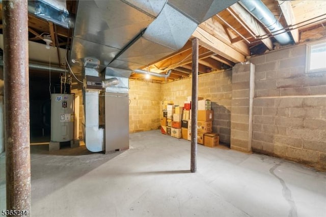 10 Duke Ct, Franklin Twp, NJ 08867 - basement with water heater and heating unit