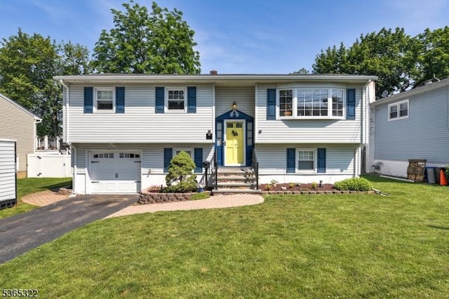 27 Carlstadt Rd, Parsippany-Troy Hills Twp, NJ 07054 - split foyer home with asphalt driveway and a garage
