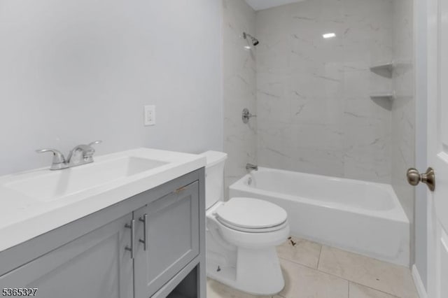 160 S 11th St, Newark City, NJ 07107 - bathroom with vanity, shower / bath combination, and tile patterned flooring