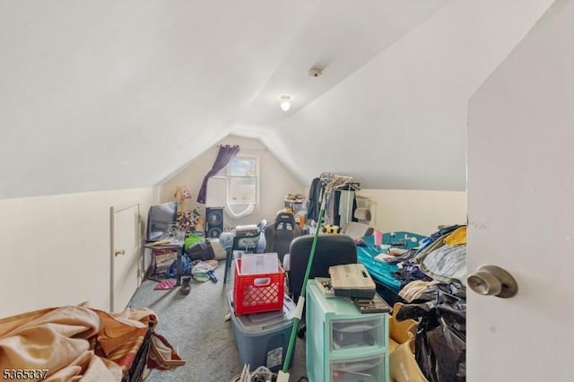 305 W Clay Ave, Roselle Park Boro, NJ 07204 - additional living space with carpet floors and vaulted ceiling