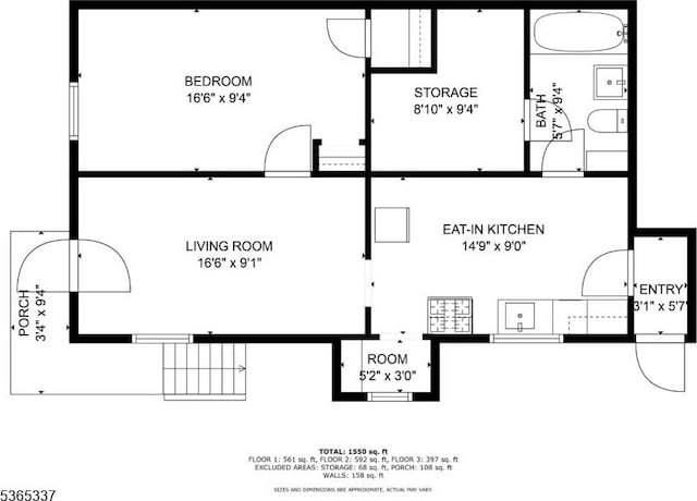 305 W Clay Ave, Roselle Park Boro, NJ 07204 - view of home floor plan